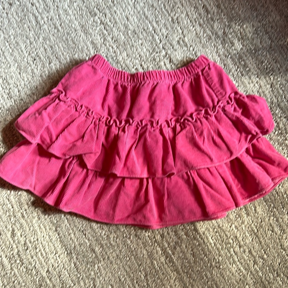 Pink Bella bliss ruffle skirt size 2 girls